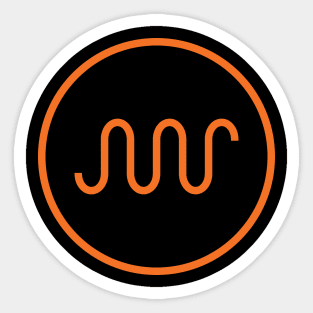 Synth Waveform for Electronic Musician Sticker